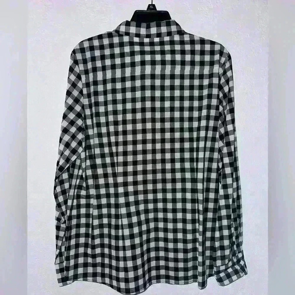 The Limited Button Down Shirt | Black/White Plaid | Lightweight | XL | NWT - Picture 2 of 4